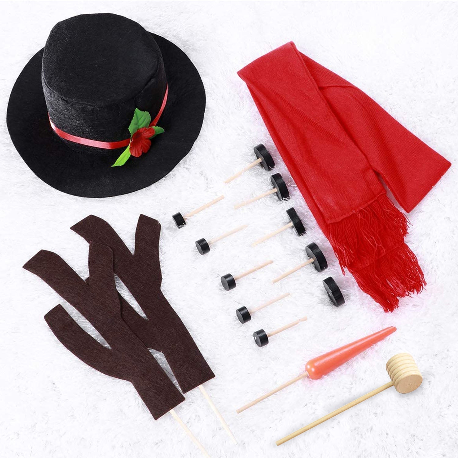 GBruno 16Pcs Snowman Decorating Dressing Kit