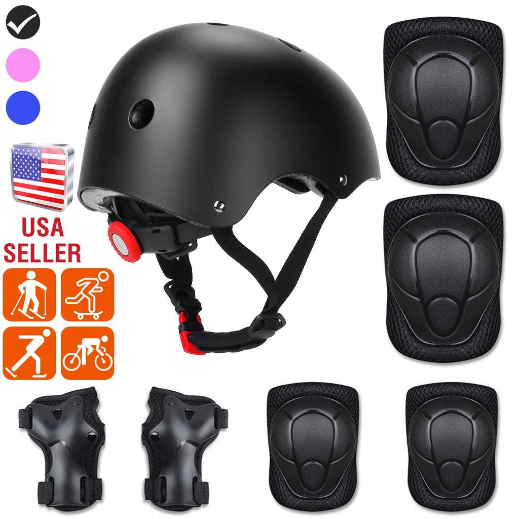 GBruno 7Pcs Kids Safety Helmet Set