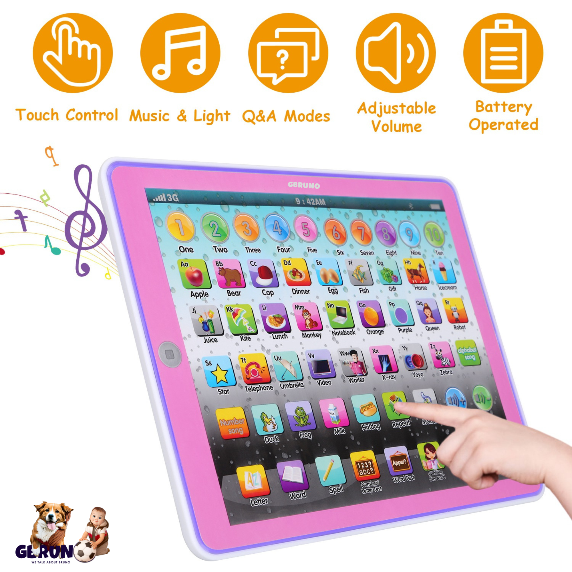 GBruno Tablet Toy Educational Learning Study