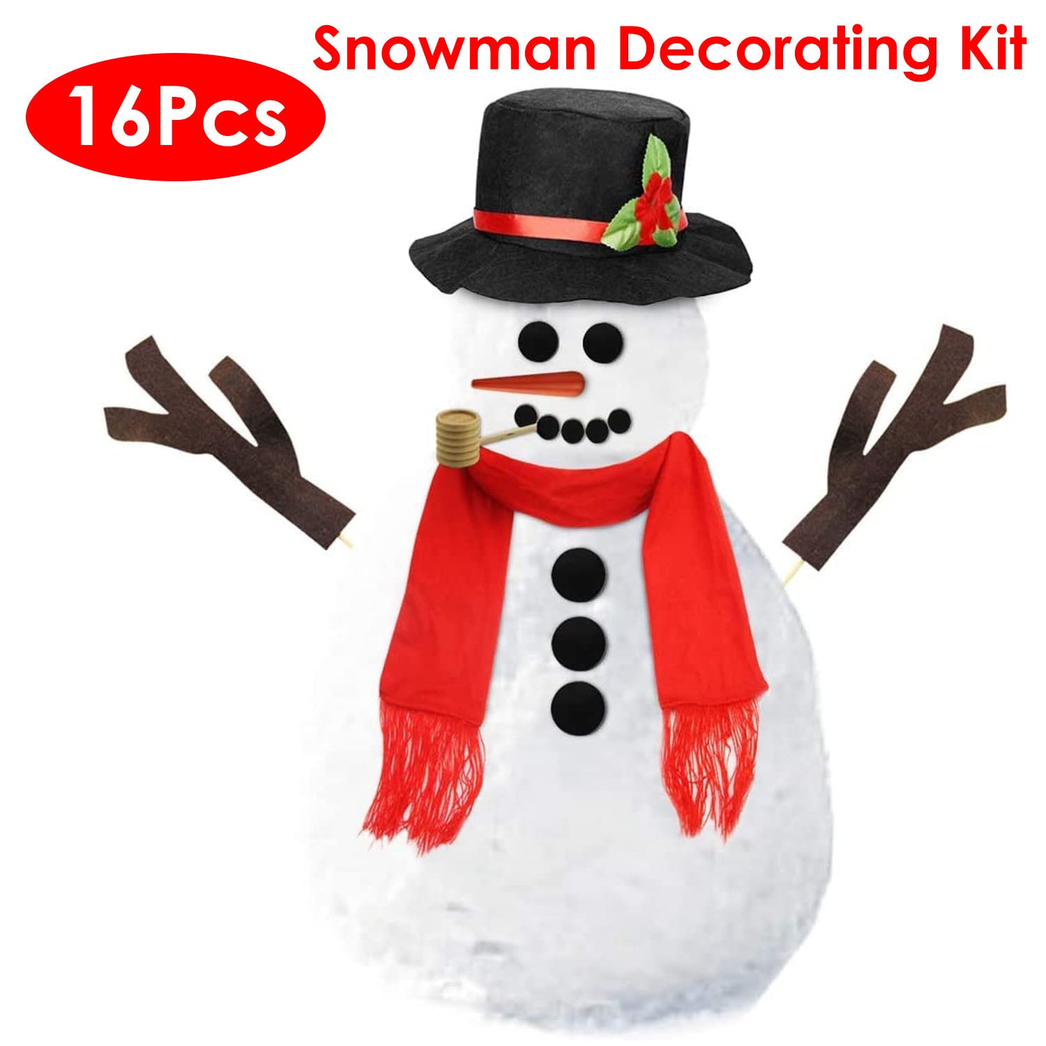 GBruno 16Pcs Snowman Decorating Dressing Kit