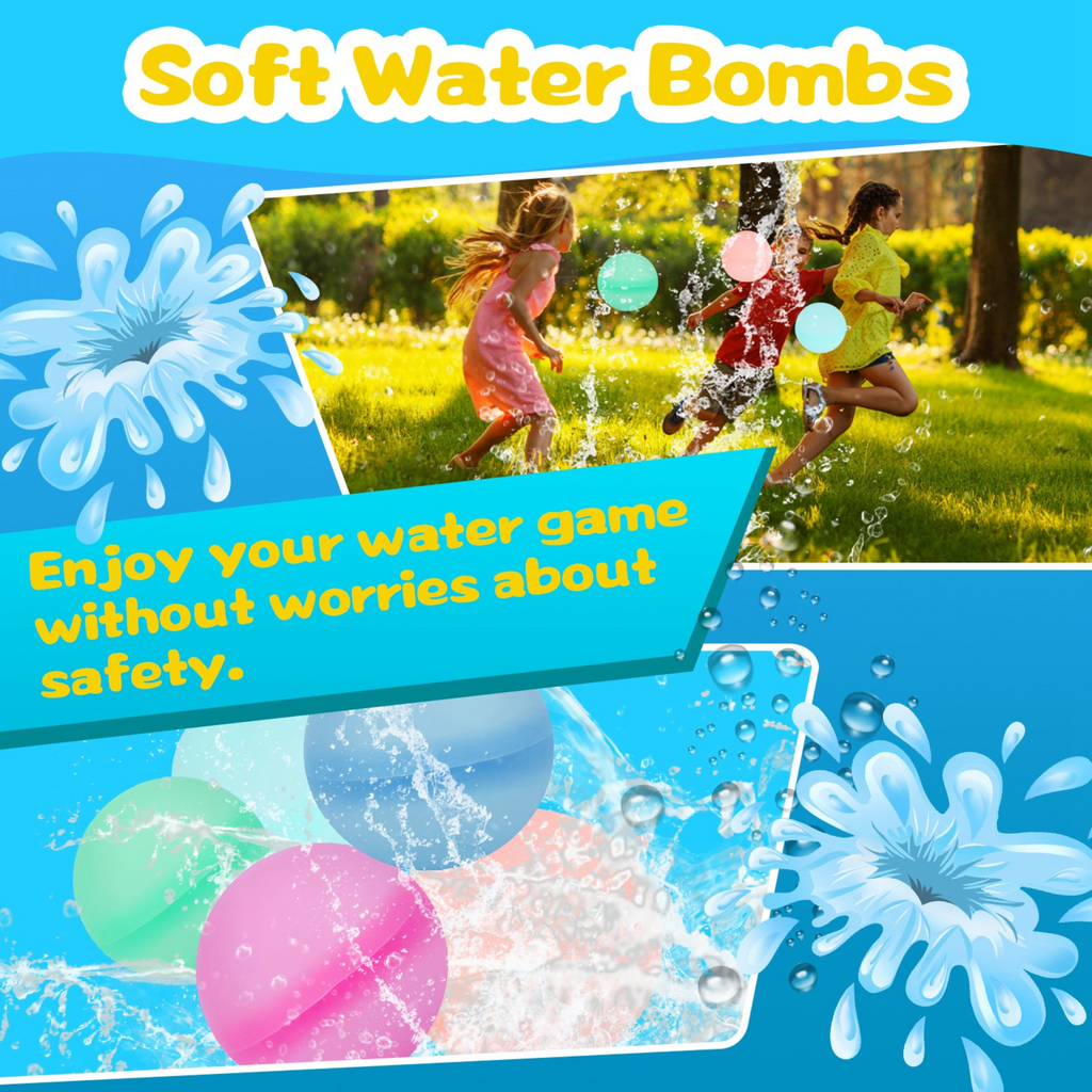 GBruno 12Pcs Reusable Water Balloon