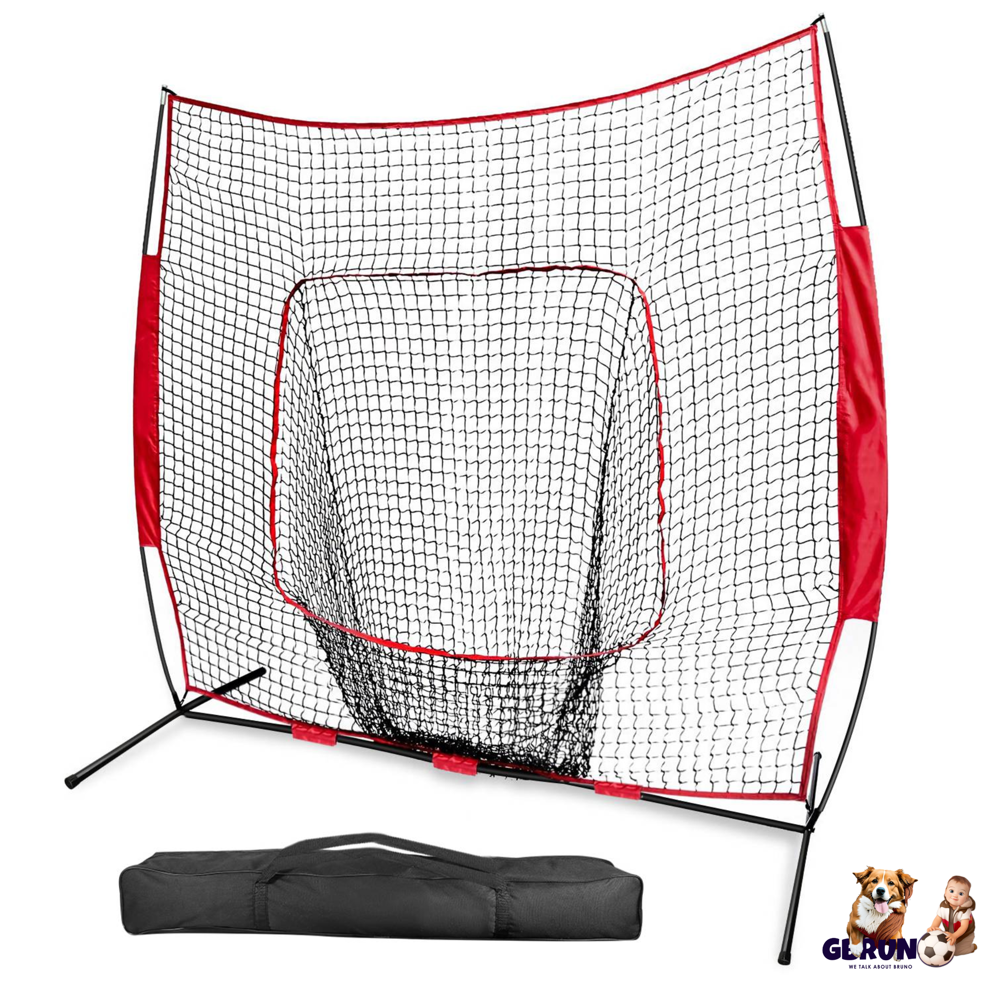 GBruno 7x7ft Baseball Softball Teeball Practice Net