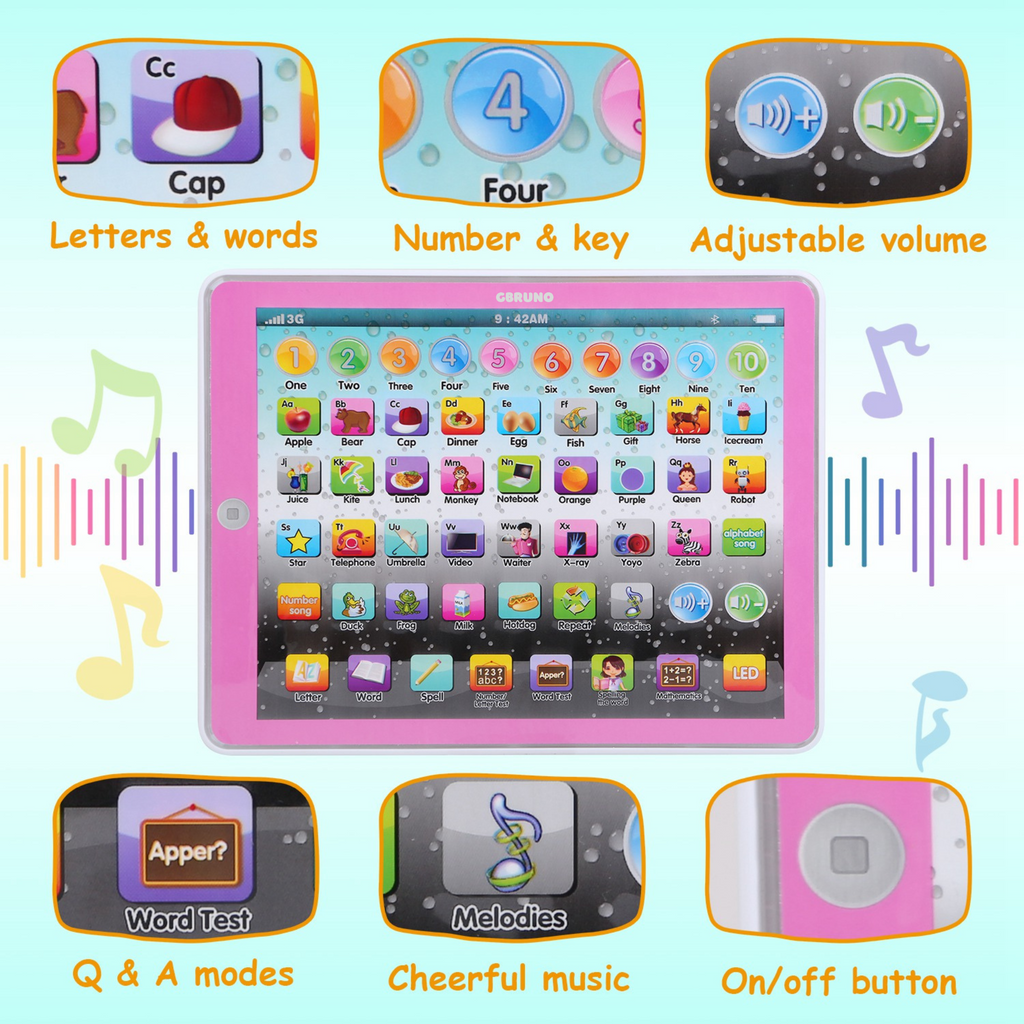 GBruno Tablet Toy Educational Learning Study