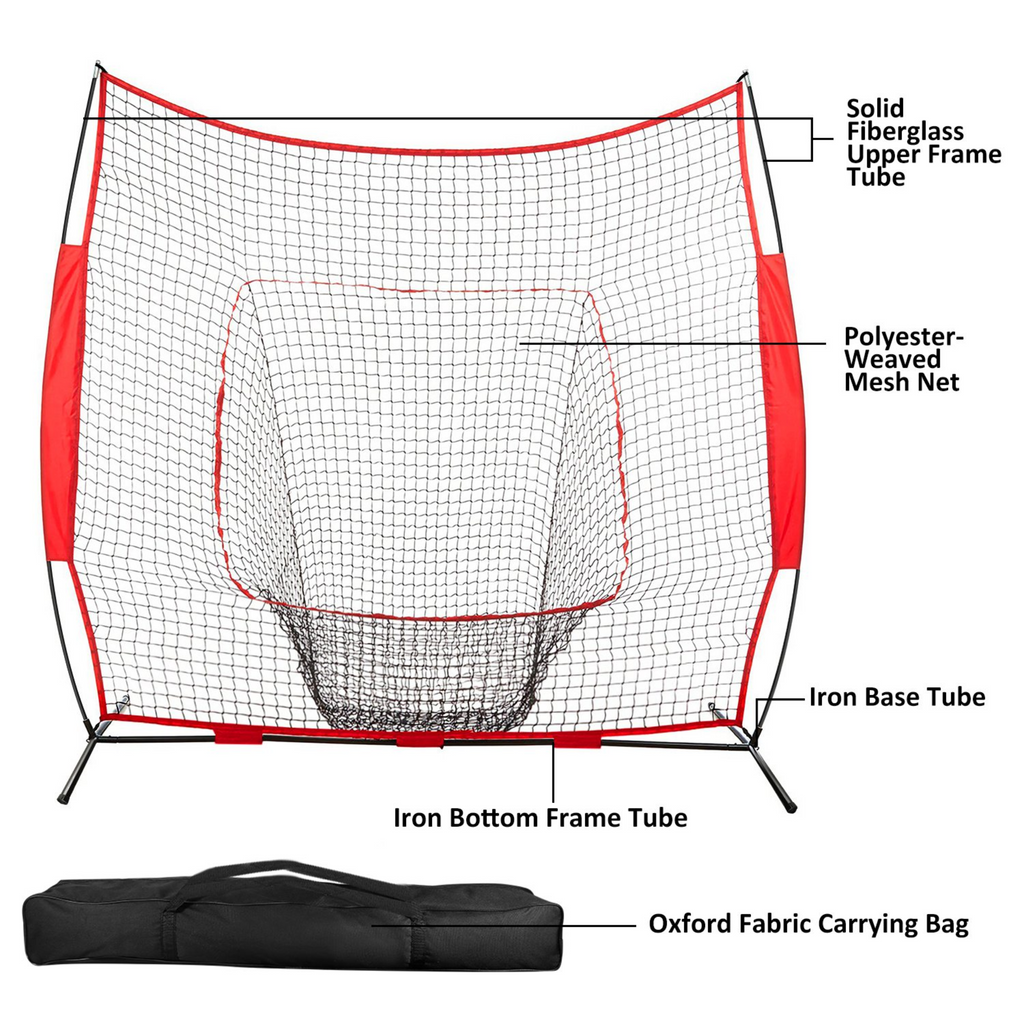 GBruno 7x7ft Baseball Softball Teeball Practice Net