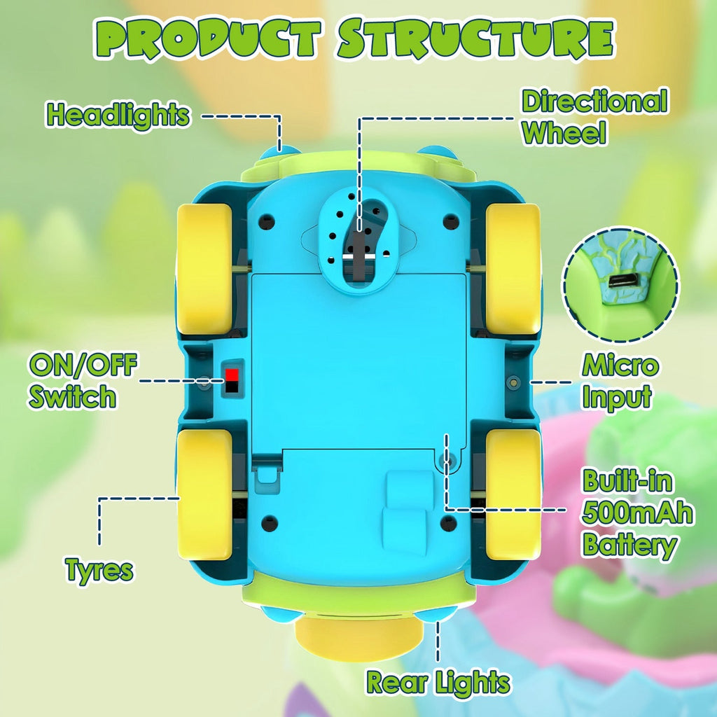 GBruno 2Pack Dinosaur Remote Control Cars