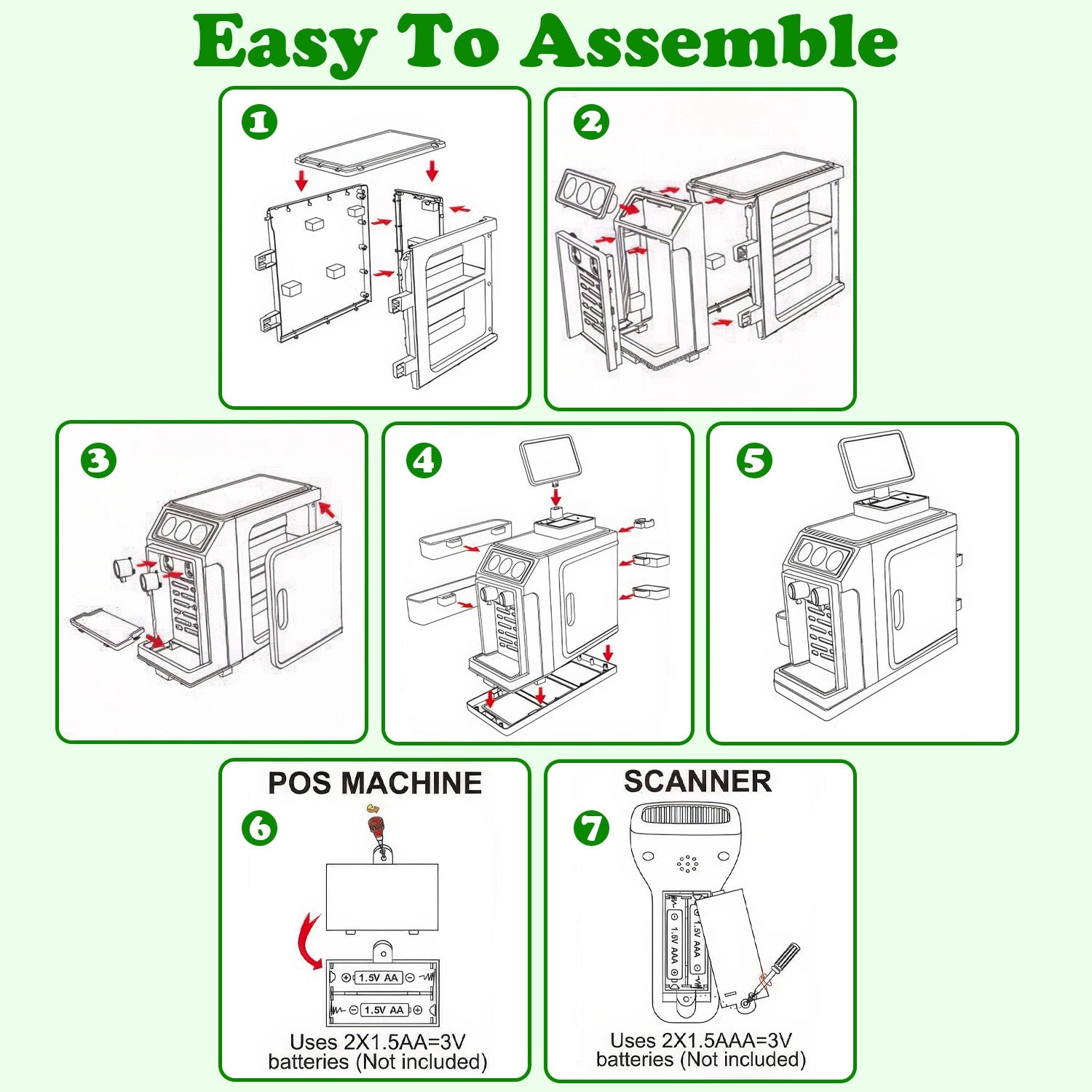 GBruno Cash Register Play Toy Set