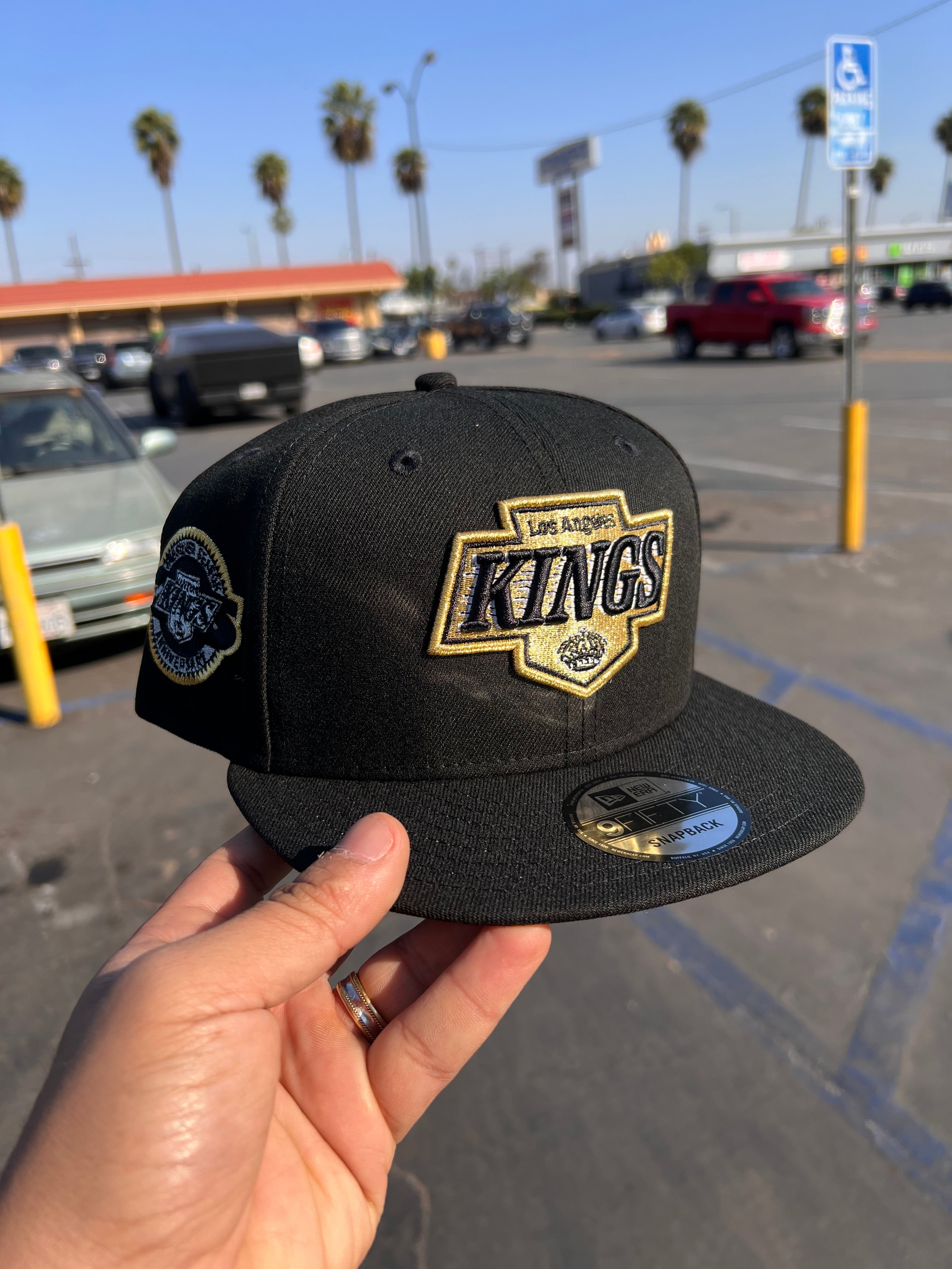 Los Angeles Kings Black Gold Snapback
