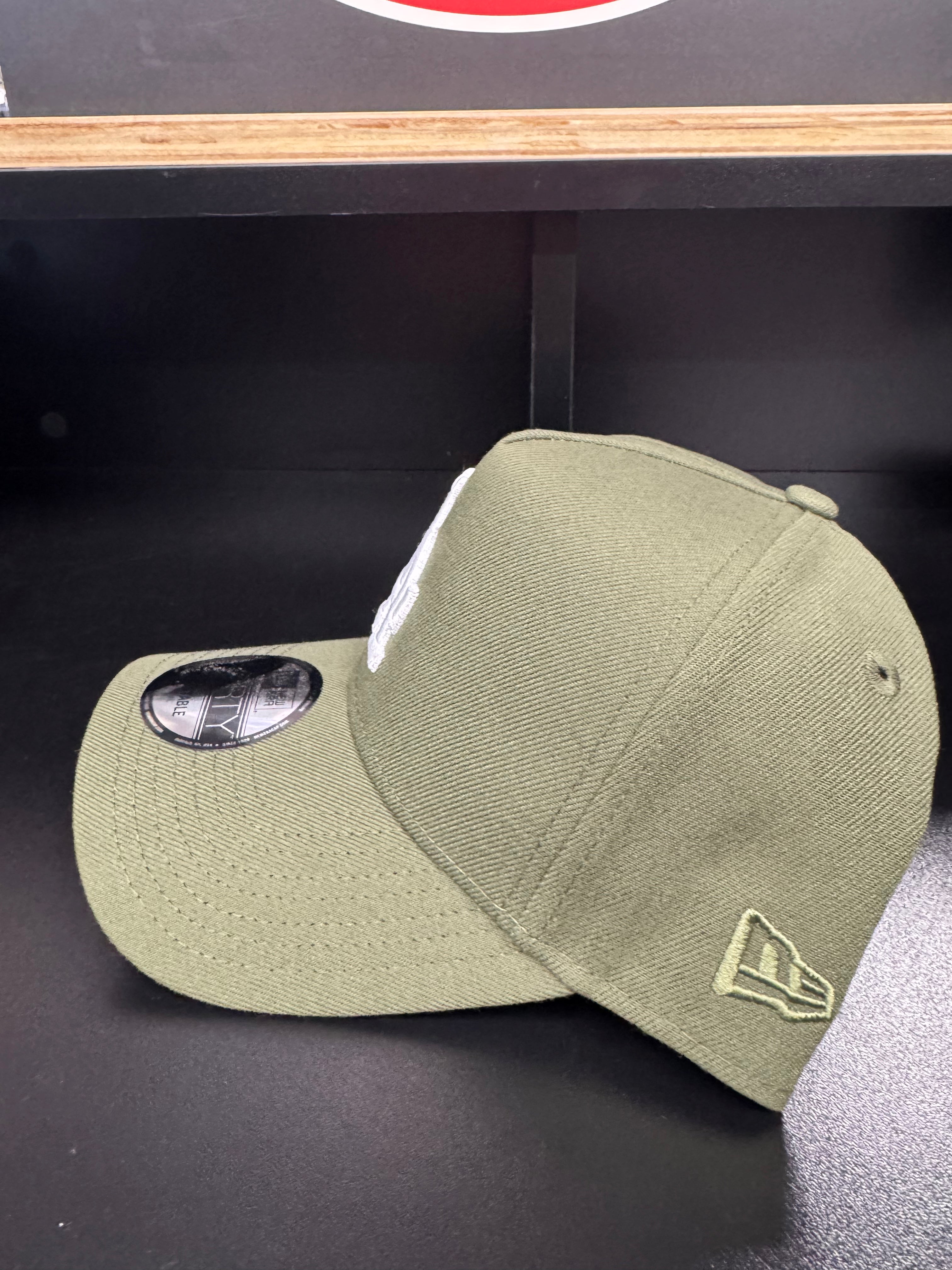 Los Angeles Dodgers Olive/White 9Forty Adjustable A-Frame Hat