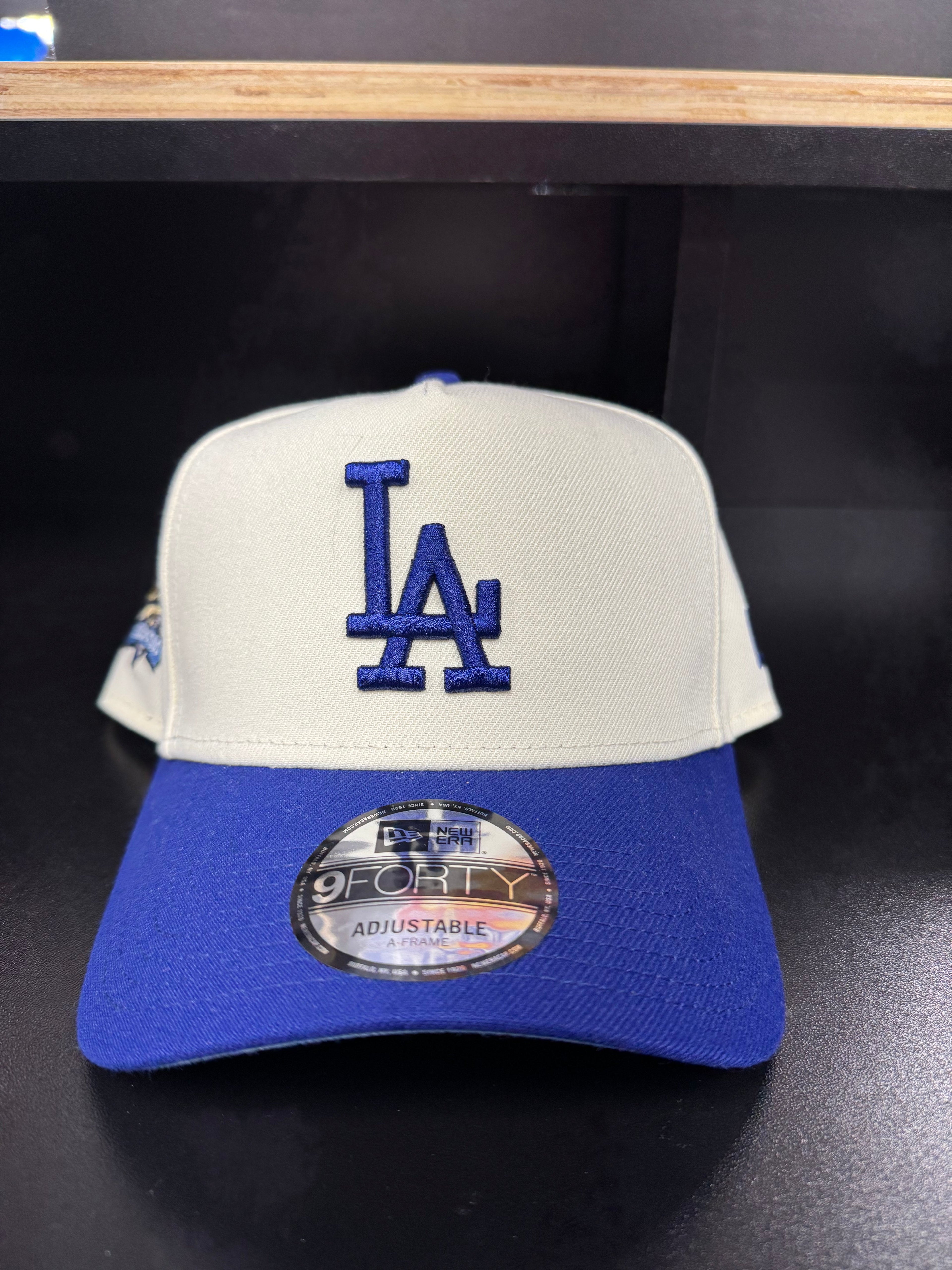 Los Angeles Dodgers 2 Toned Ivory/Royal 9Forty Adjustable A-Frame Hat