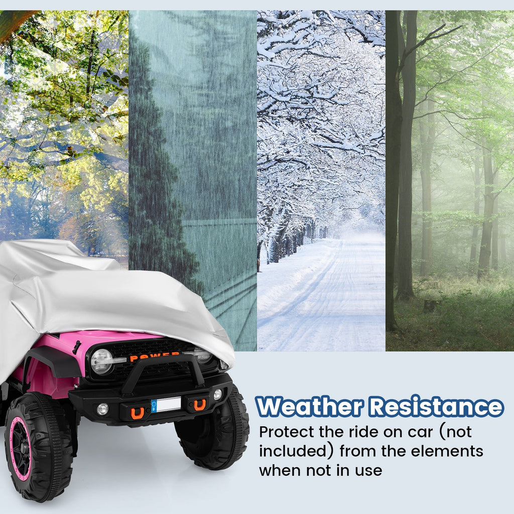 (Only Cover) Kids Car Cover for Power Ride-On Toy Car with Storage Bag