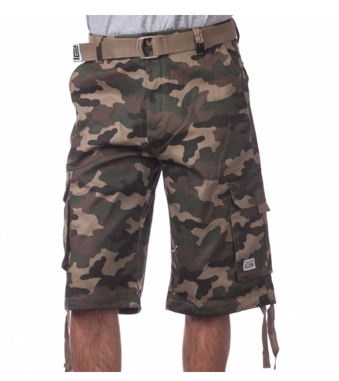 Pro Club Men's Cotton Twill Cargo Shorts