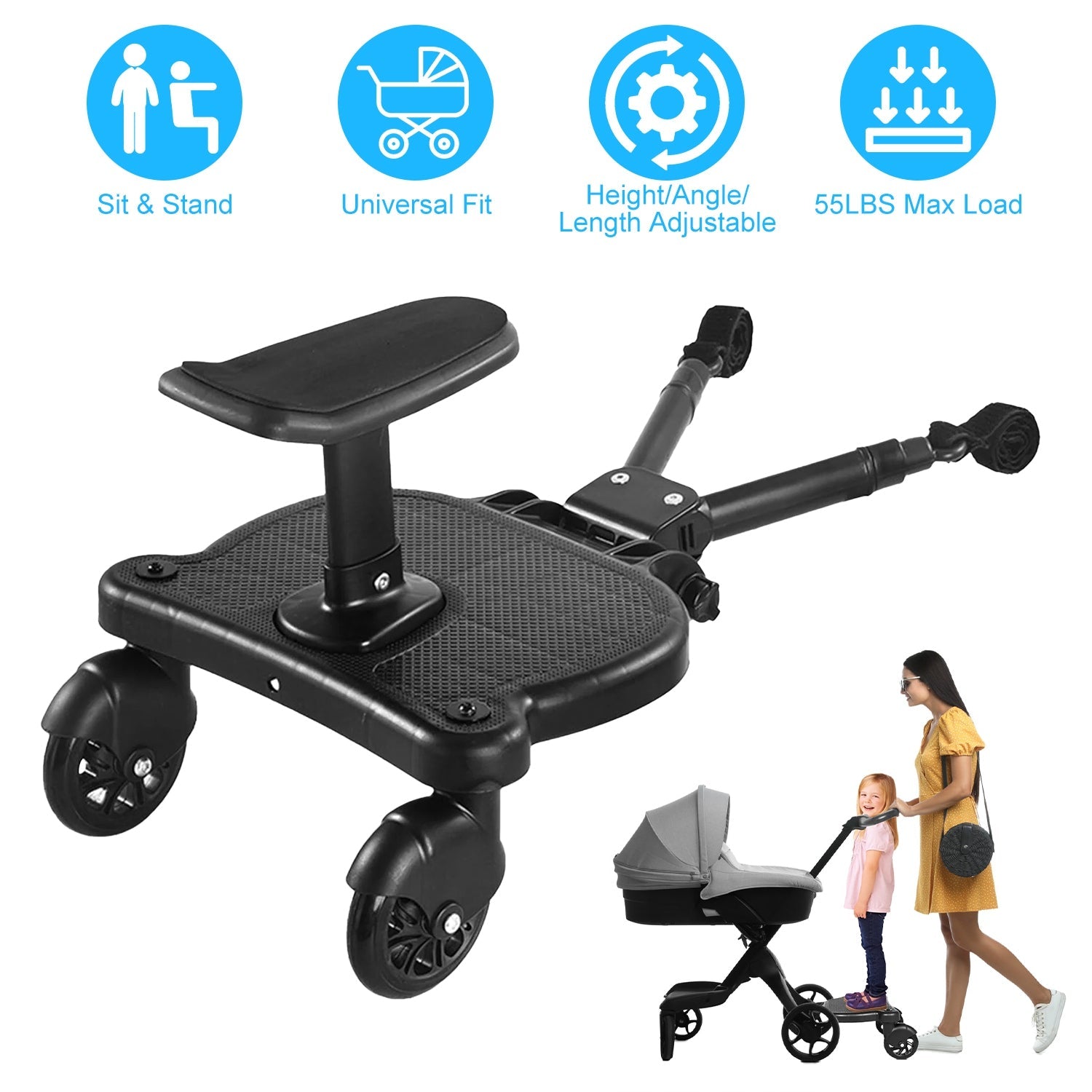 GBruno  2 In 1 Universal Stroller Board