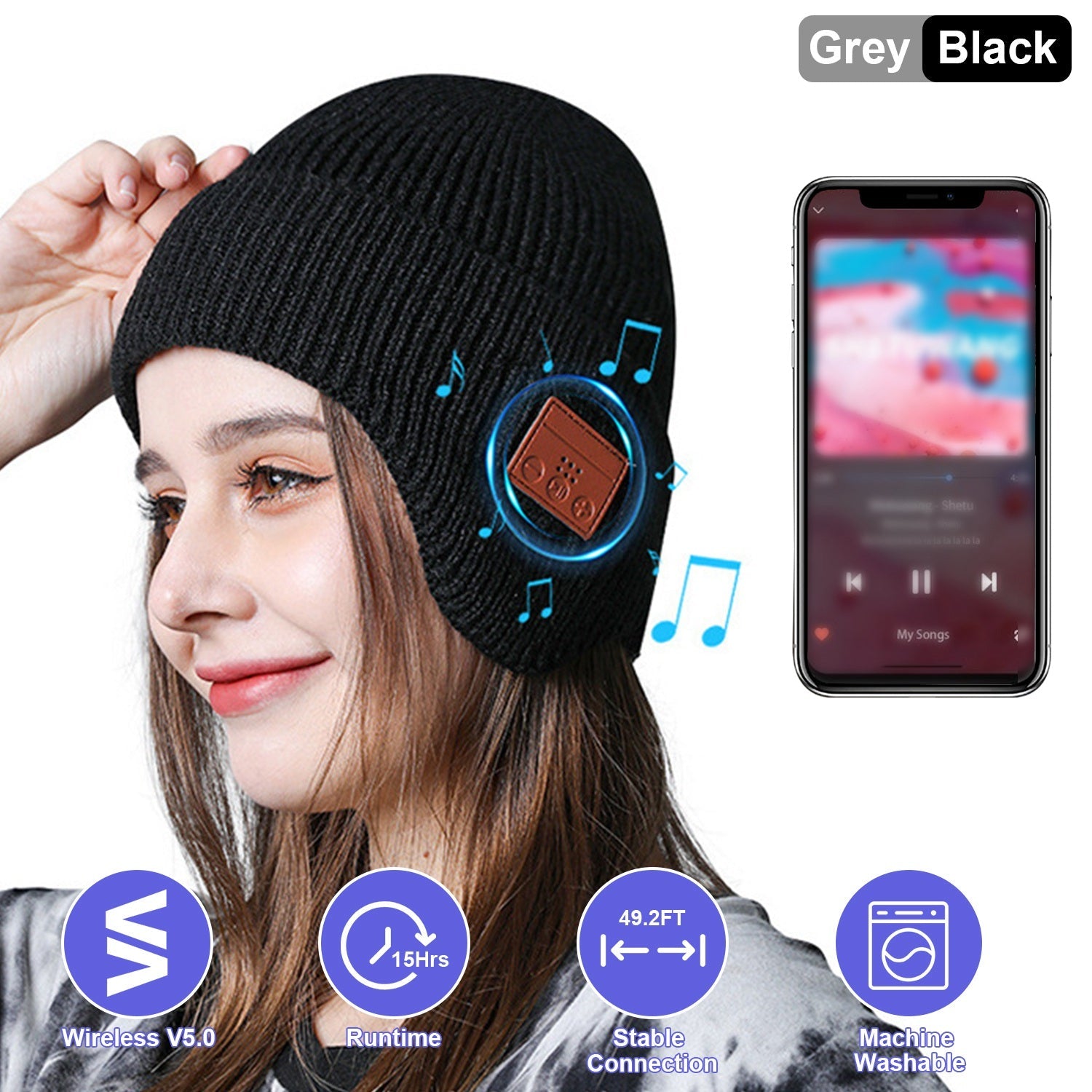 GBruno Wireless V5.0 Beanie Hat
