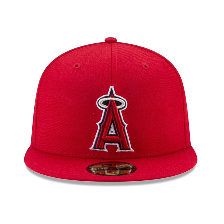 NEW ERA 59FIFTY AUTHENTIC COLLECTION LOS ANGELES ANGELS ON-FIELD GAME HAT - RED 70383734