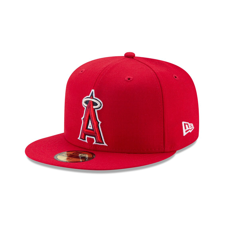 NEW ERA 59FIFTY AUTHENTIC COLLECTION LOS ANGELES ANGELS ON-FIELD GAME HAT - RED 70383734