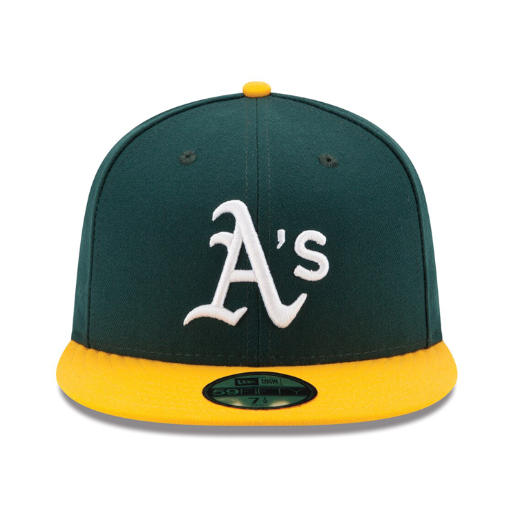 NEW ERA AUTHENTIC COLLECTION OAKLAND ATHLETICS ON-FIELD FITTED HOME HAT 70361054