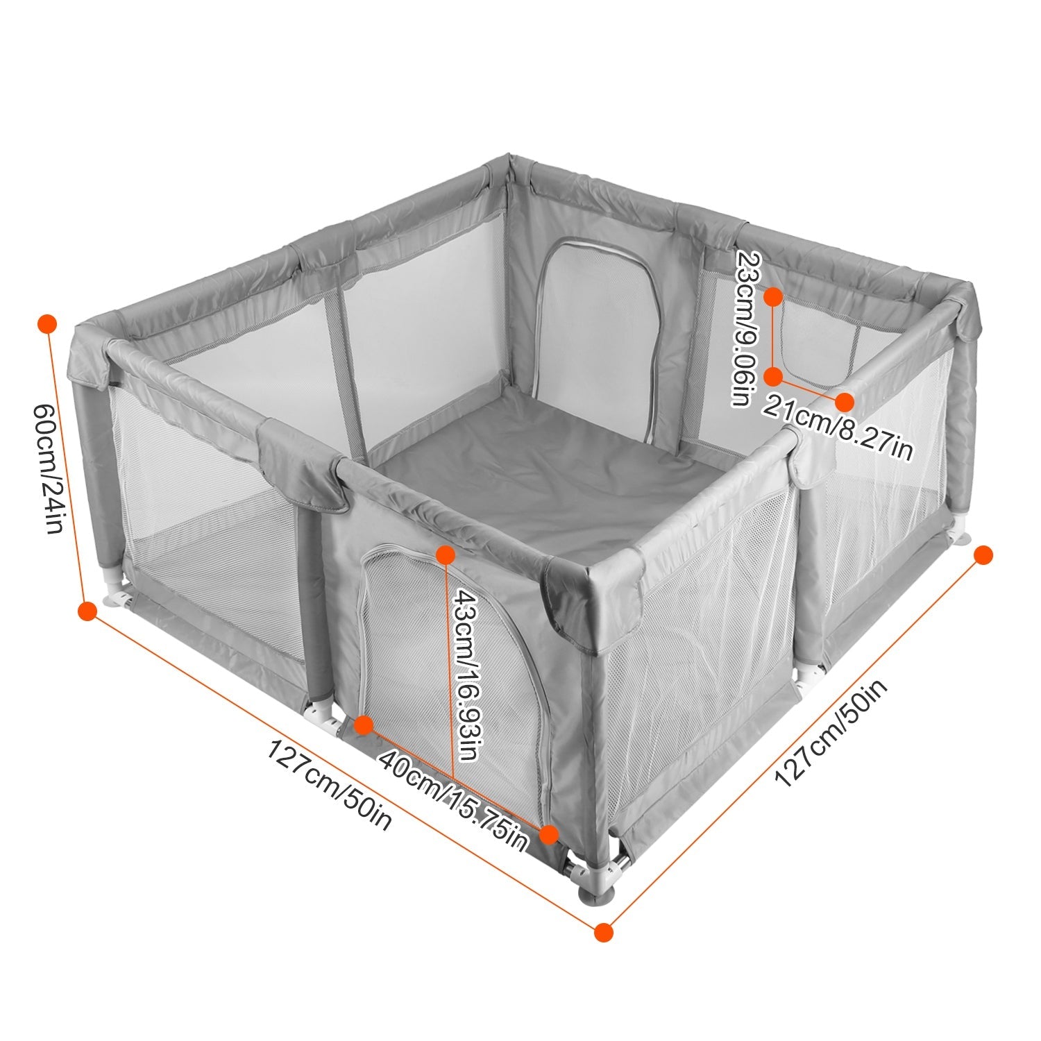 GBruno Baby Play Yard 50x50x24in Infant Play Game