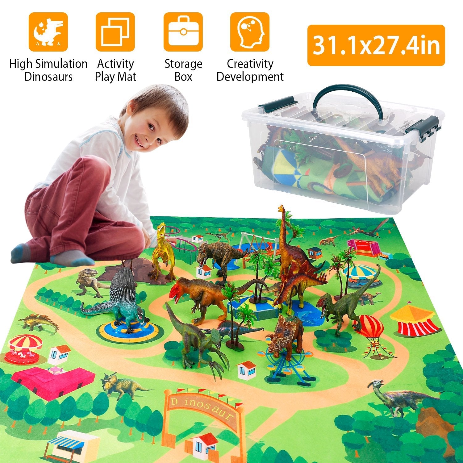GBruno Dinosaur Figure Play Set