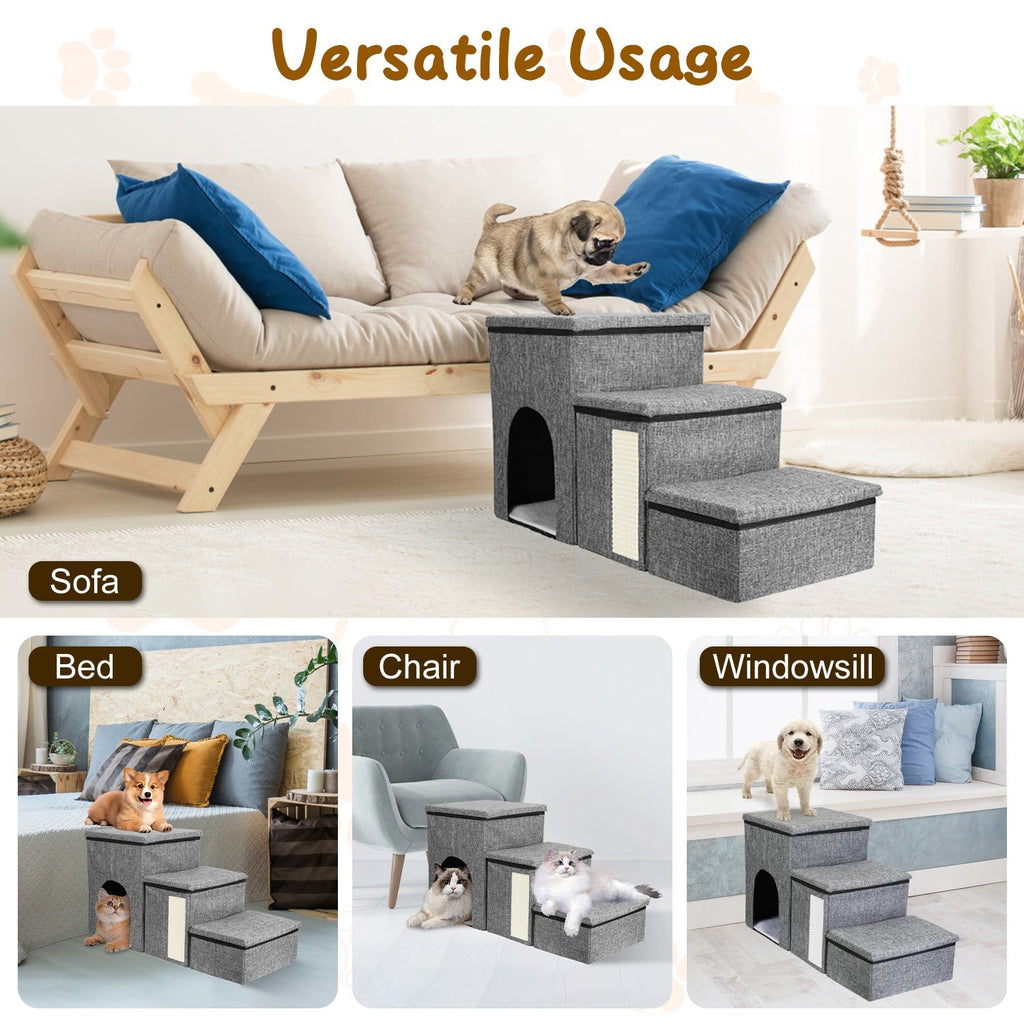 GBruno 4-IN-1 Foldable Dog/Cat Ramp Ladder