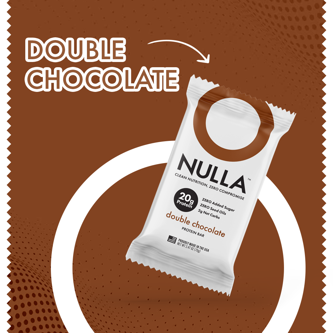 CleanForm Nutrition Nulla Protein Bar - 2 Flavors - Box of 12