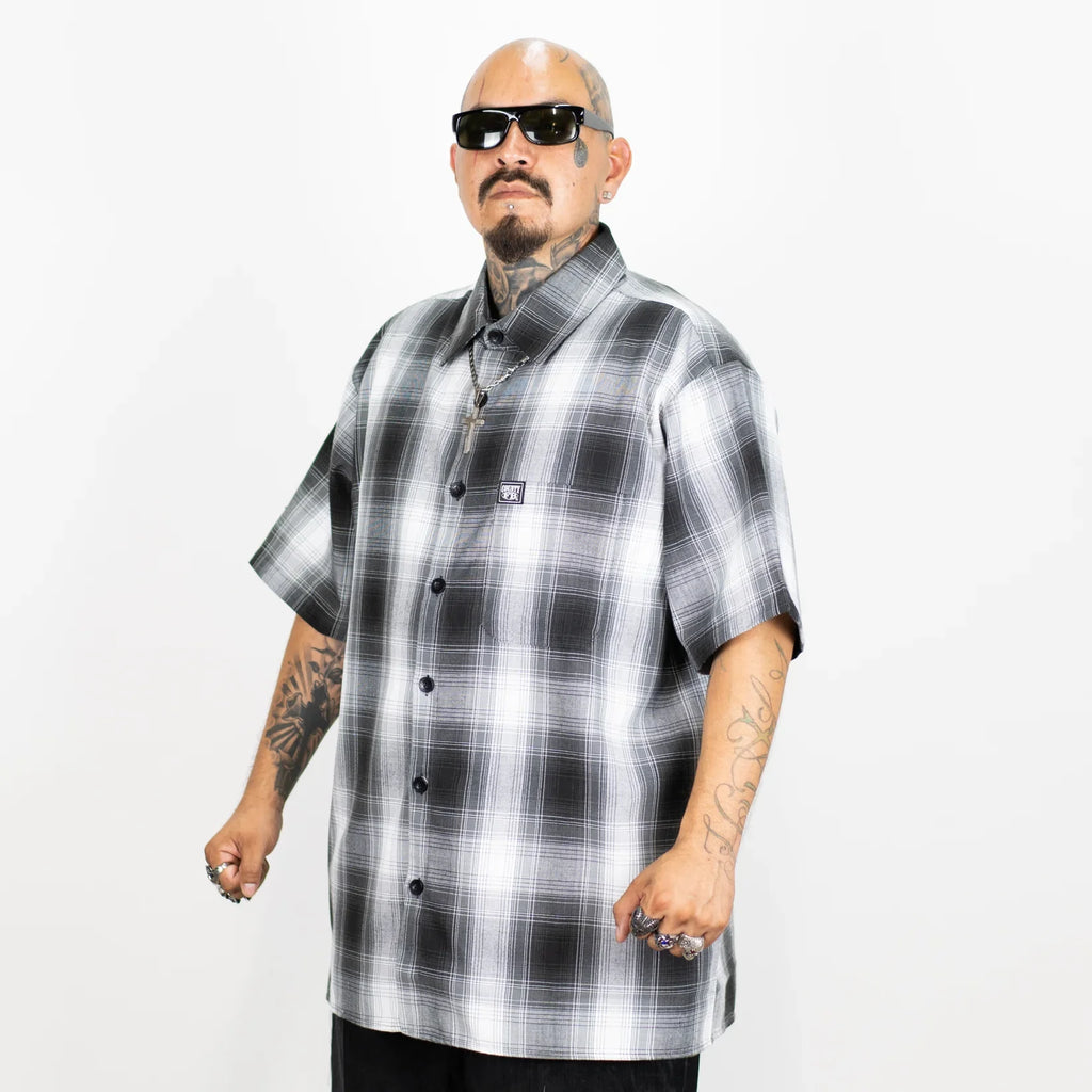 FB County Short Sleeve Checker Zip Shirt