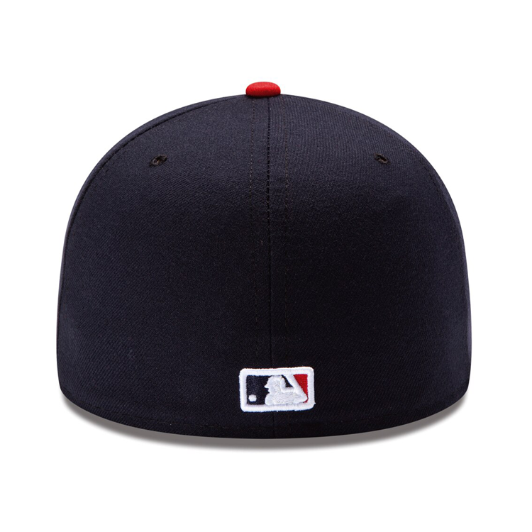 NEW ERA 59FIFTY AUTHENTIC COLLECTION ATLANTA BRAVES ON-FIELD HOME HAT - NAVY, RED ALT 70361069