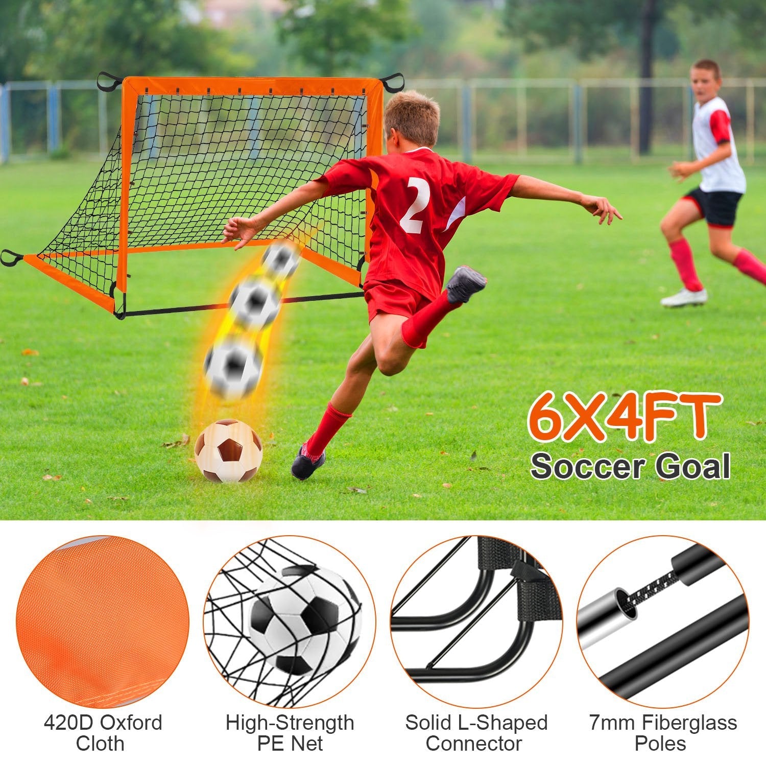 GBruno Kids Soccer Goal Set with Accessories