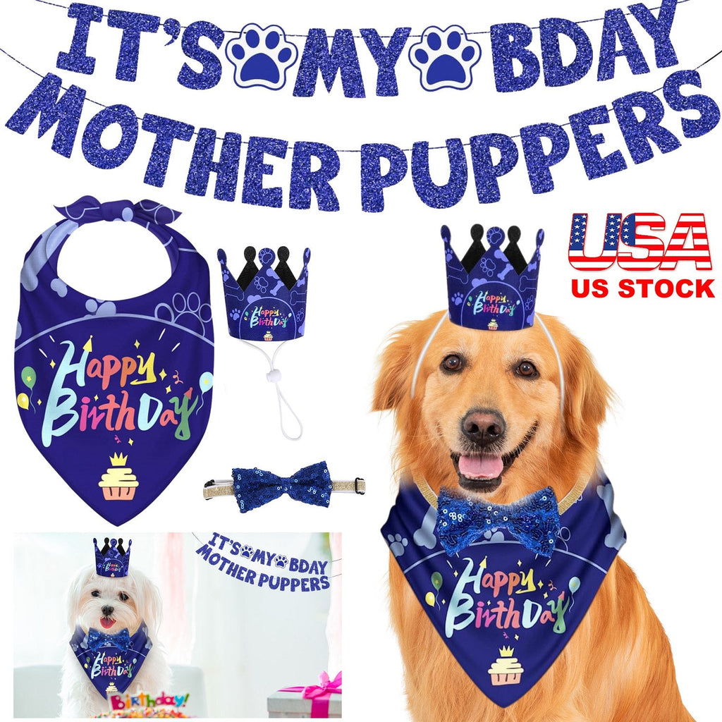 GBruno Dog Birthday Bandana Hat