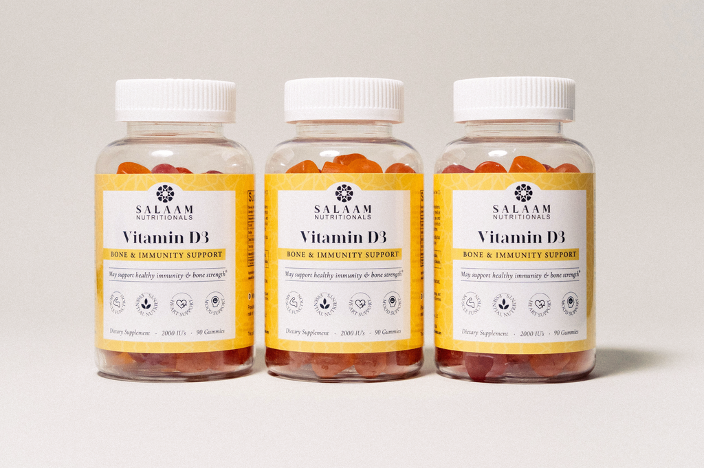 Halal Vitamin D3 2000 IU Gummies - 90 Count | Salaam Nutritionals