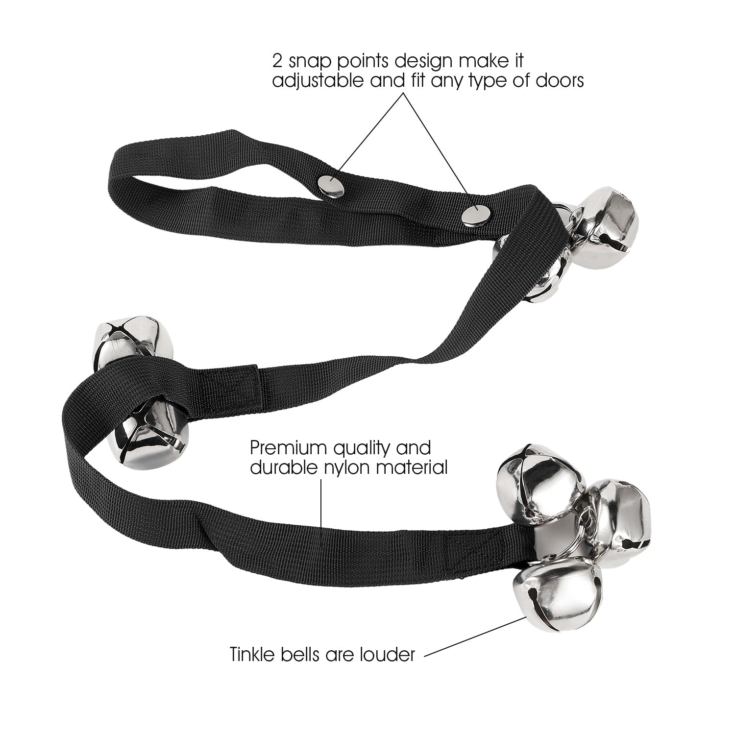 Dog Doorbells Adjustable Pet Doorbells