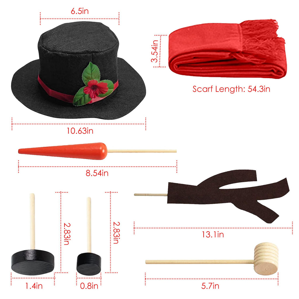 GBruno 16Pcs Snowman Decorating Dressing Kit