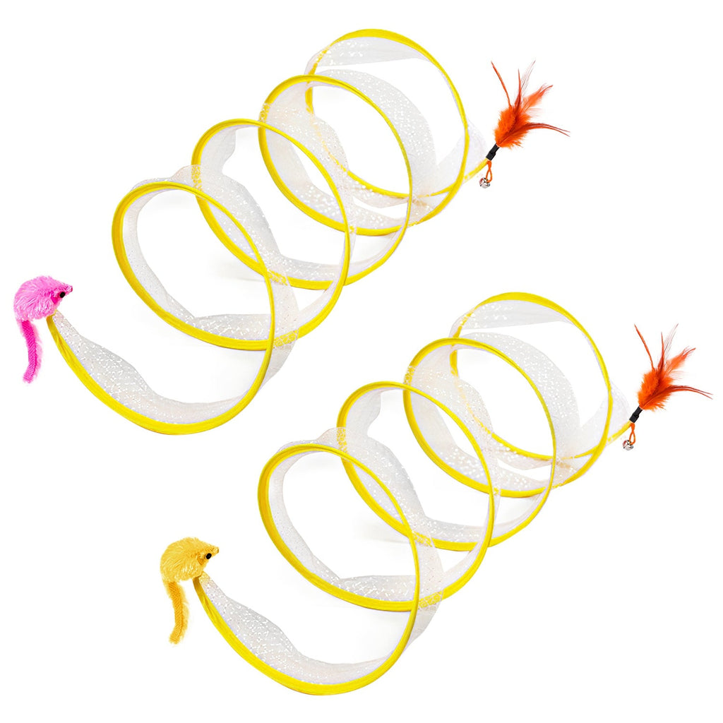 GBruno 2Pcs Foldable Cat Tunnel