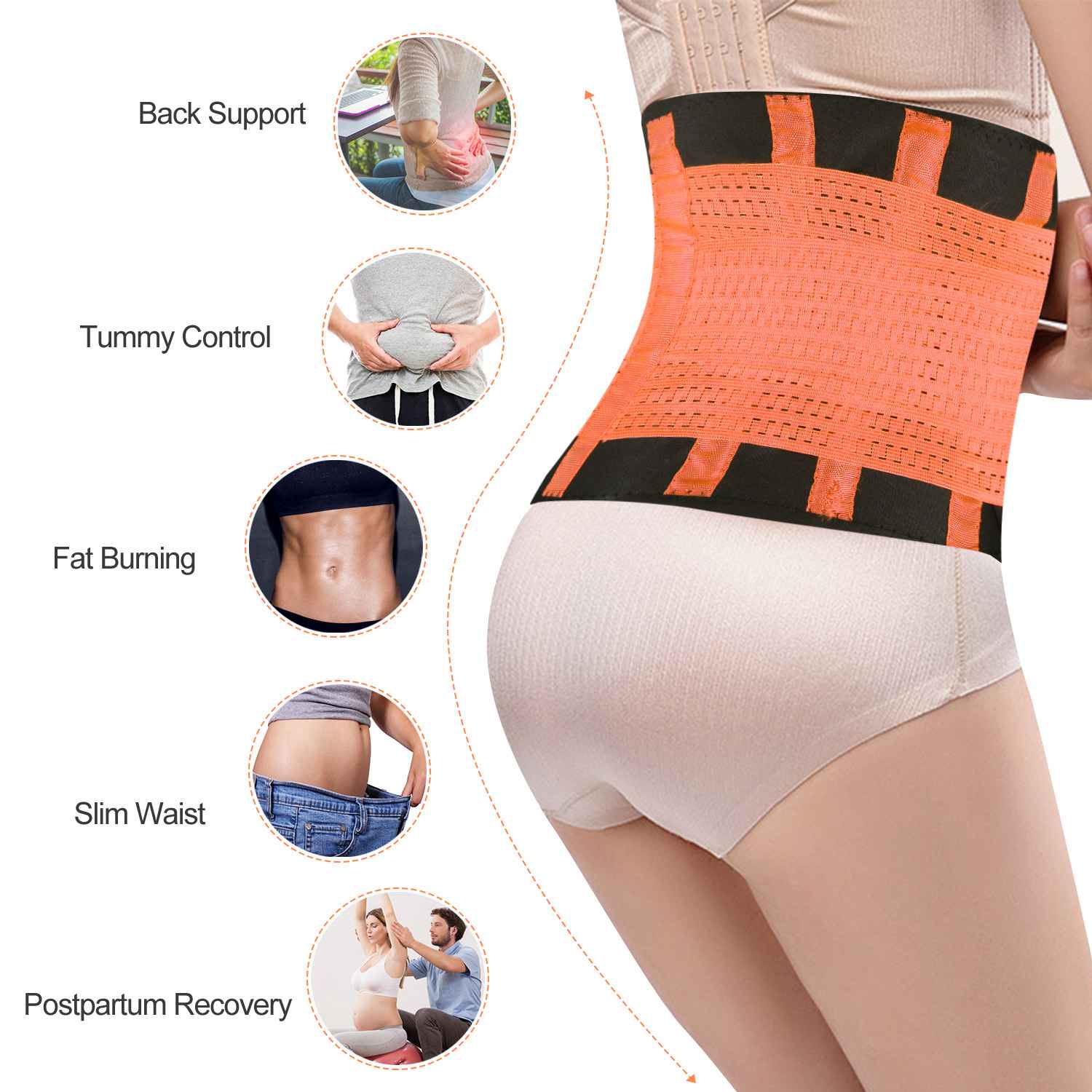 GBruno U-Shaped Slimming Waist Belt