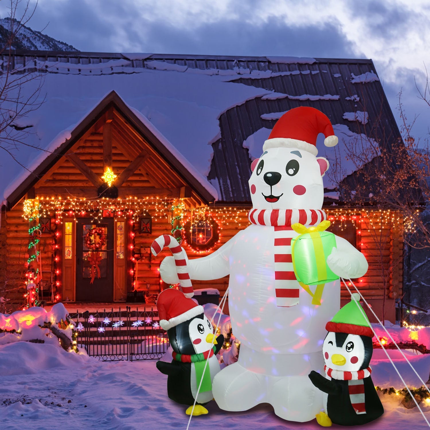 GBruno 5.9FT Christmas Inflatable Outdoor Decoration
