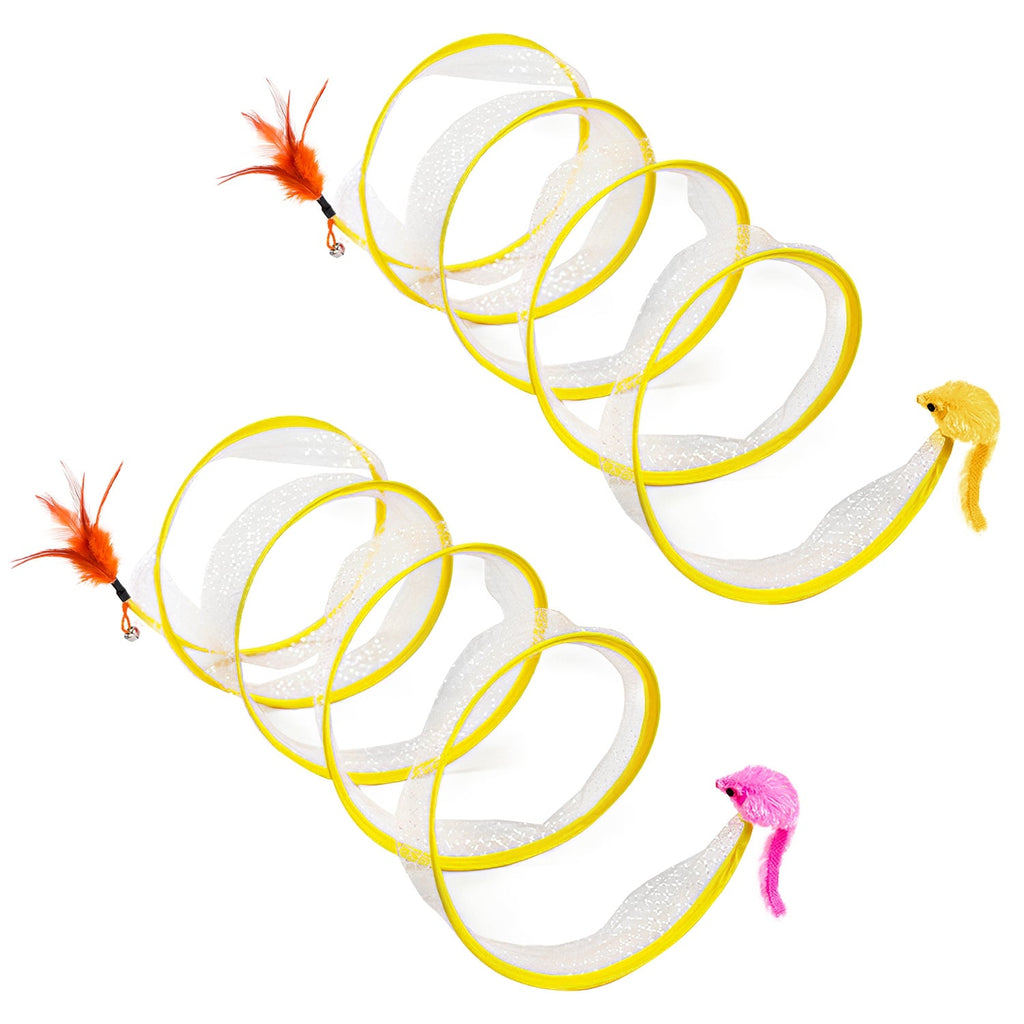 GBruno 2Pcs Foldable Cat Tunnel