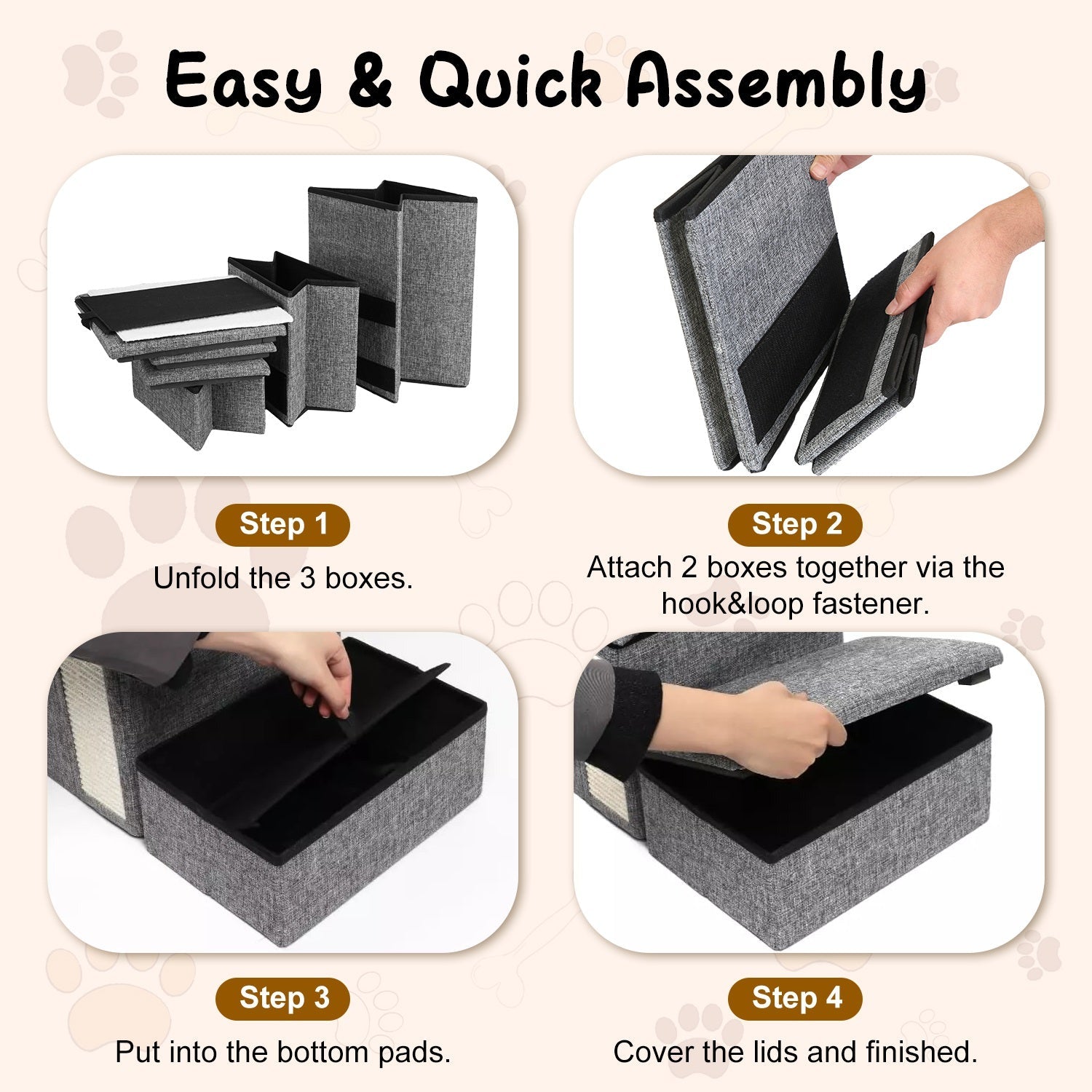 GBruno 4-IN-1 Foldable Dog/Cat Ramp Ladder