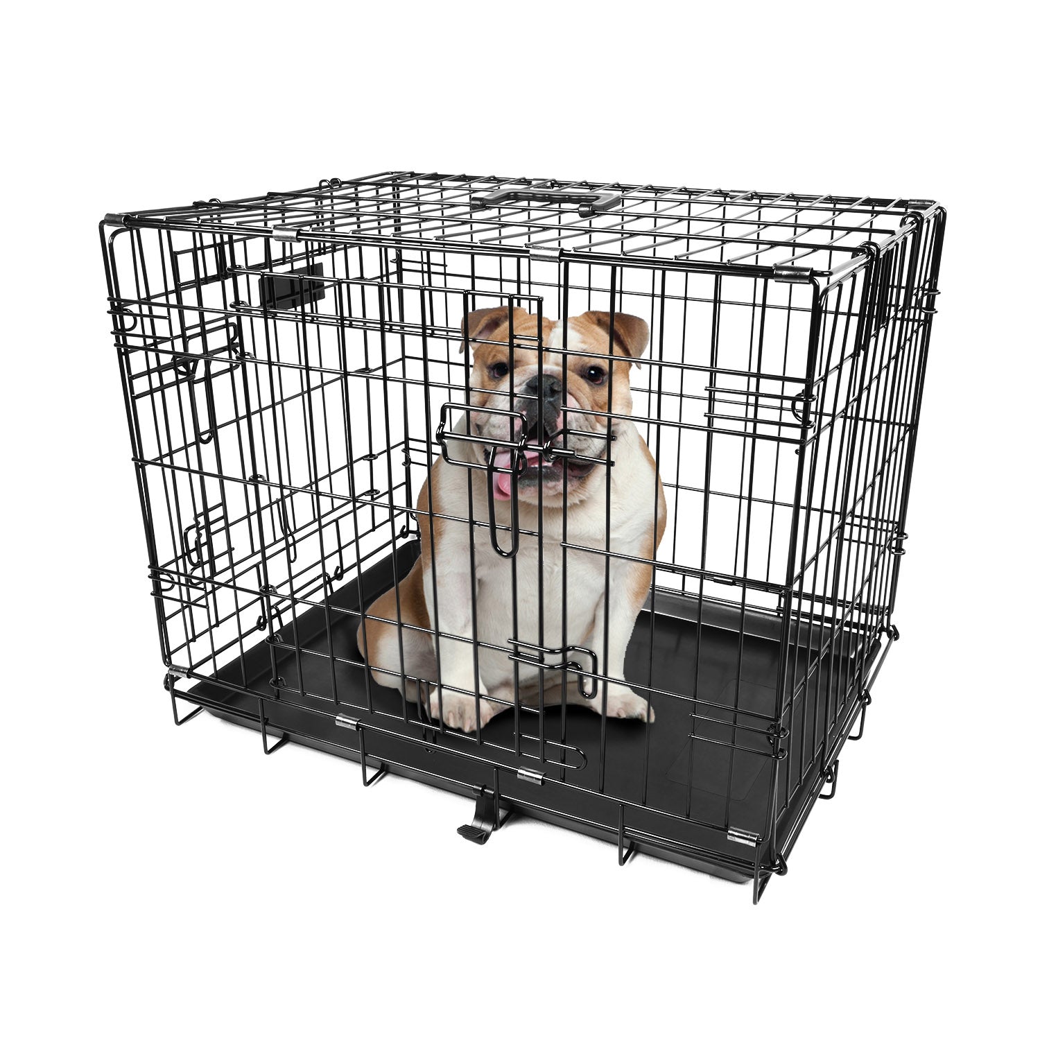 GBruno 30inches Dogs Crate Folding Metal