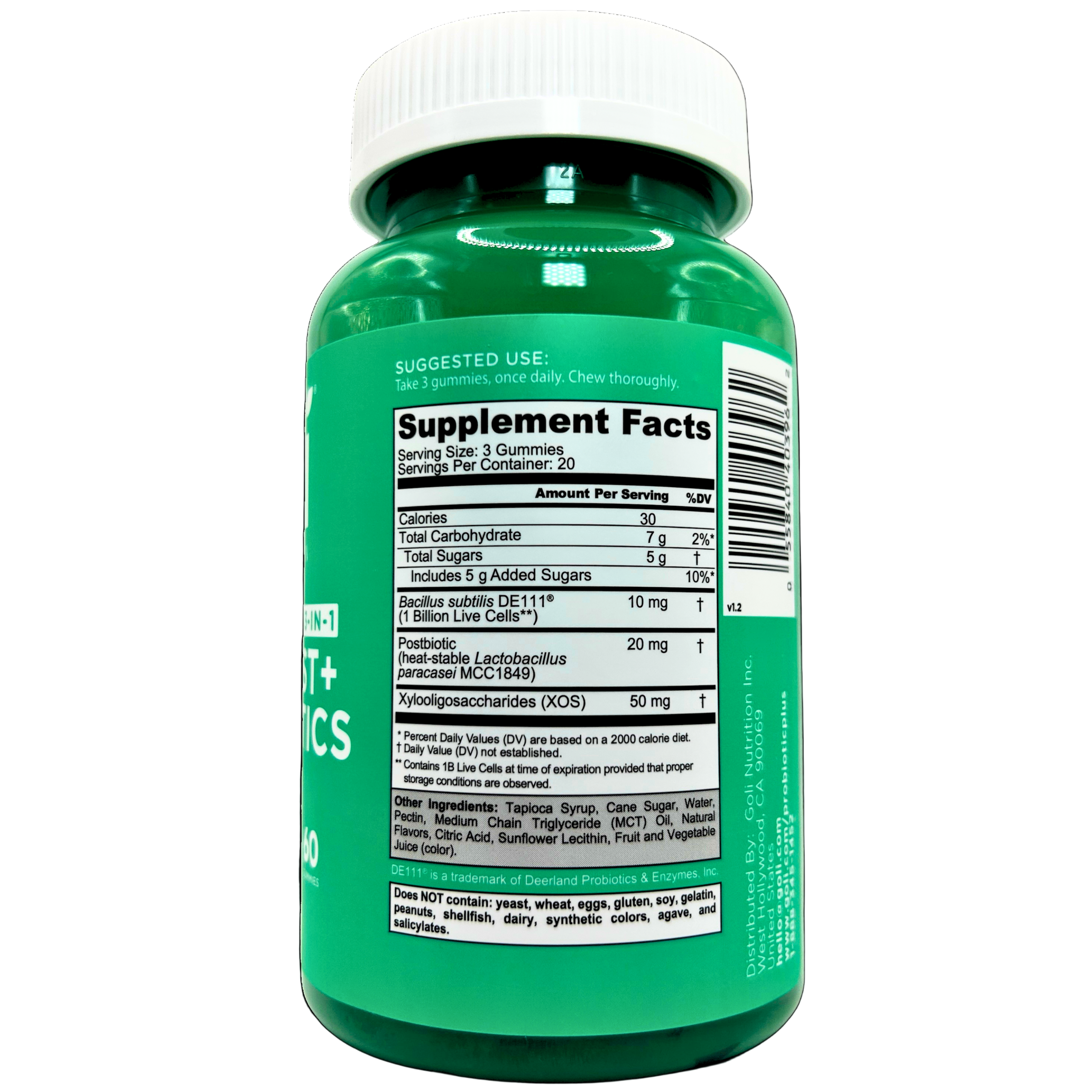 Goli Nutrition – Pre + Post + Probiotics Gummies (60 Count)