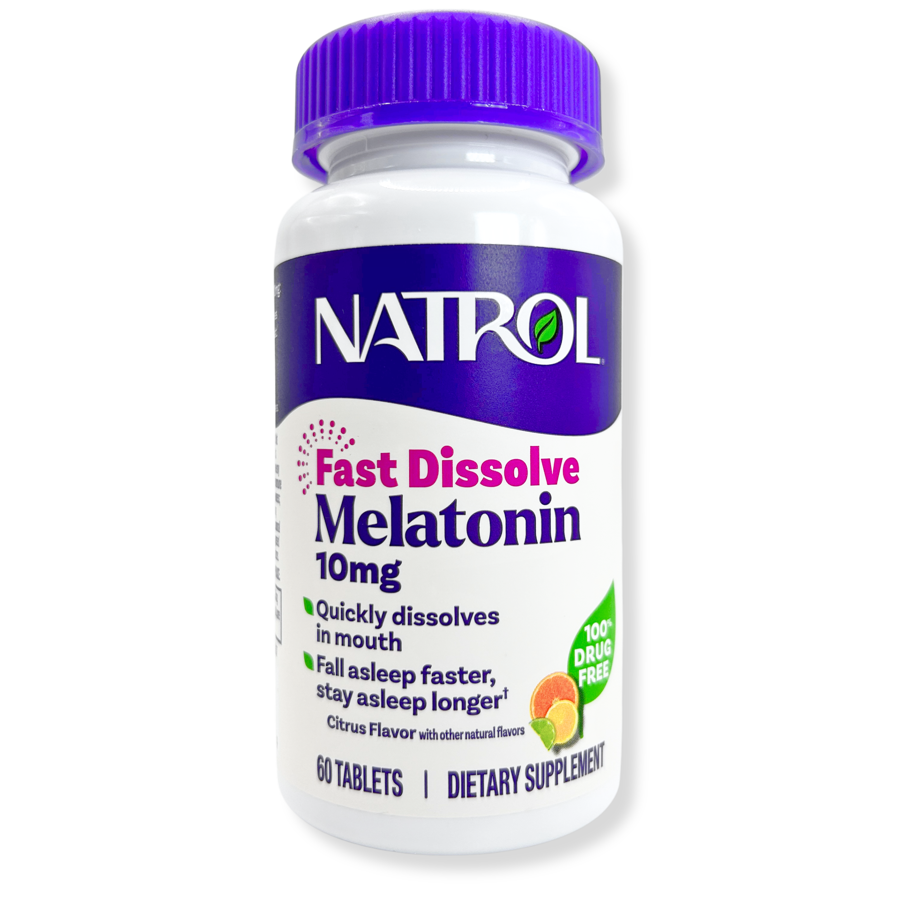 Natrol Melatonin Fast Dissolve - Citrus 10 mg 60 Tabs