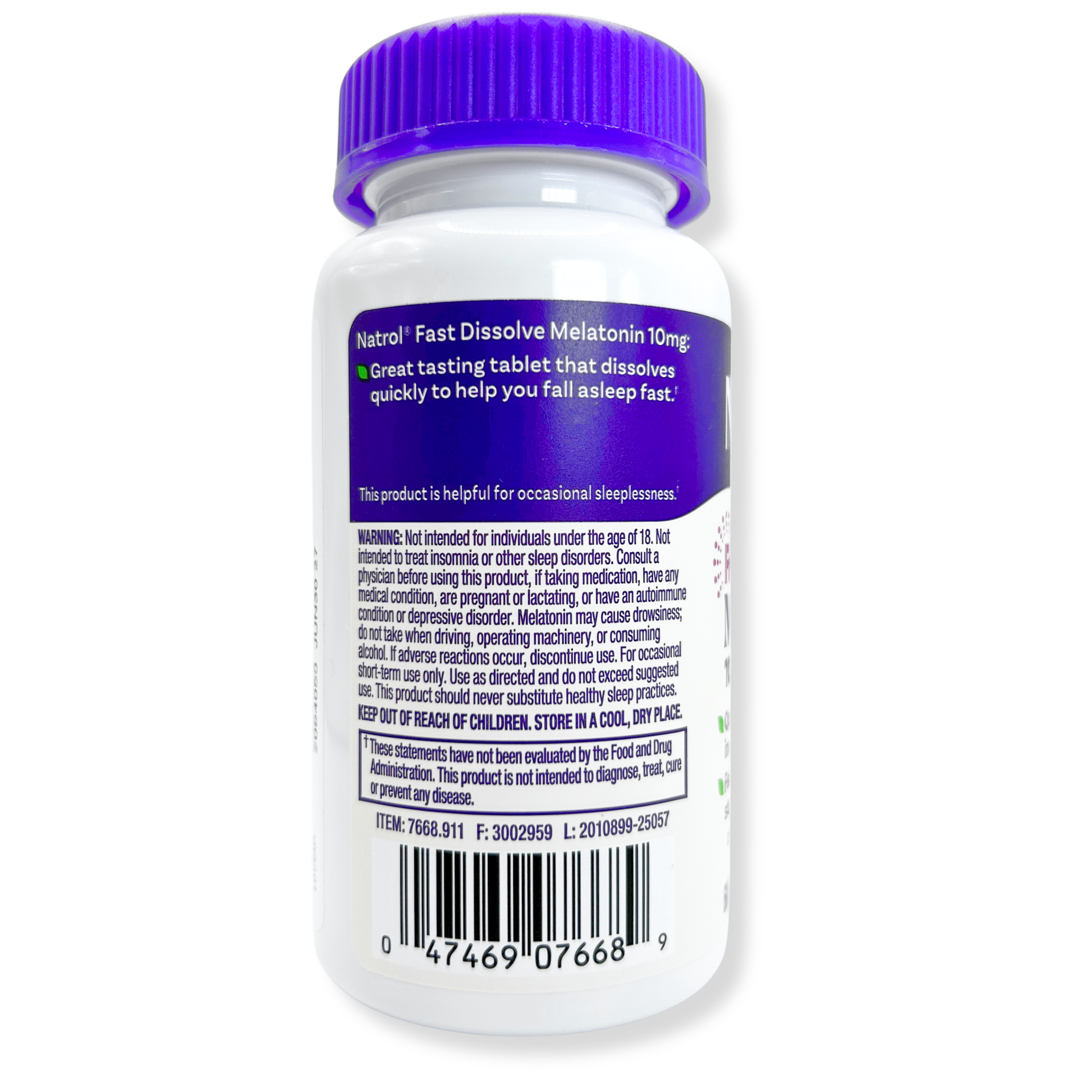 Natrol Melatonin Fast Dissolve - Citrus 10 mg 60 Tabs