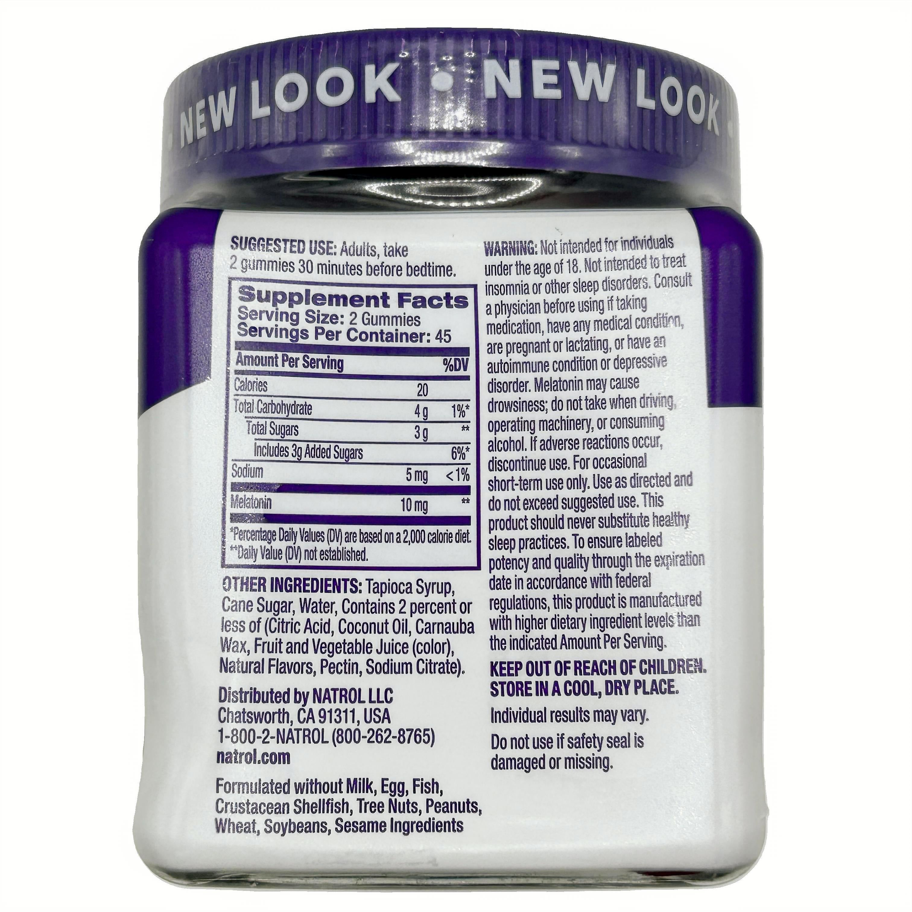 Natrol Melatonin Gummies – Strawberry Flavor, 10 mg per serving (90 Gummies)