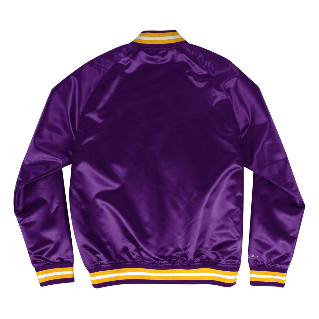 Lightweight Satin Jacket Los Angeles Lakers Purple