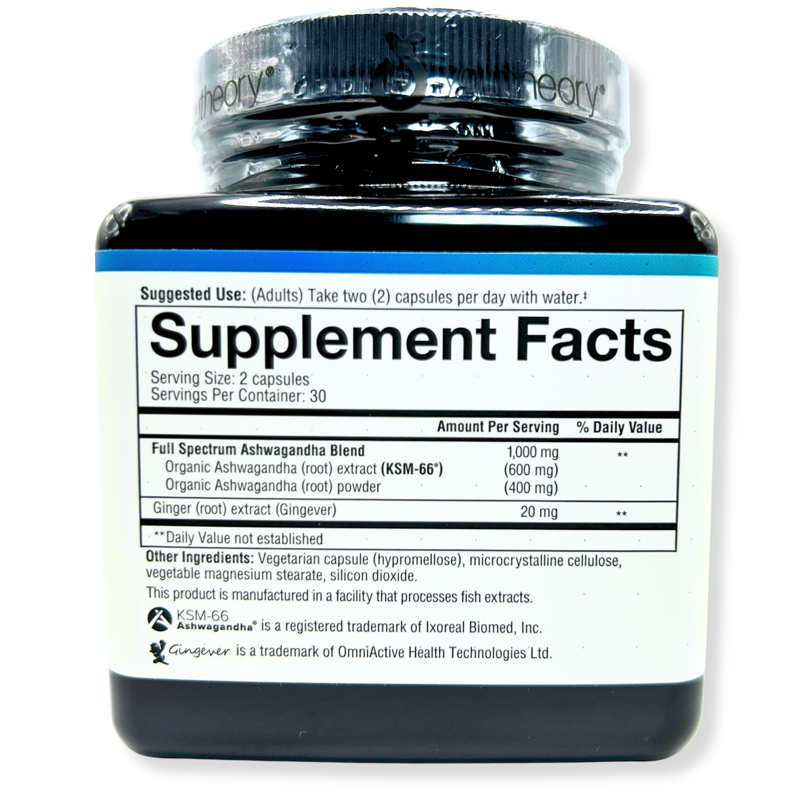 Youtheory Ashwagandha 1000mg – Stress Relief, Mood Support & Natural Energy – 60 Capsules