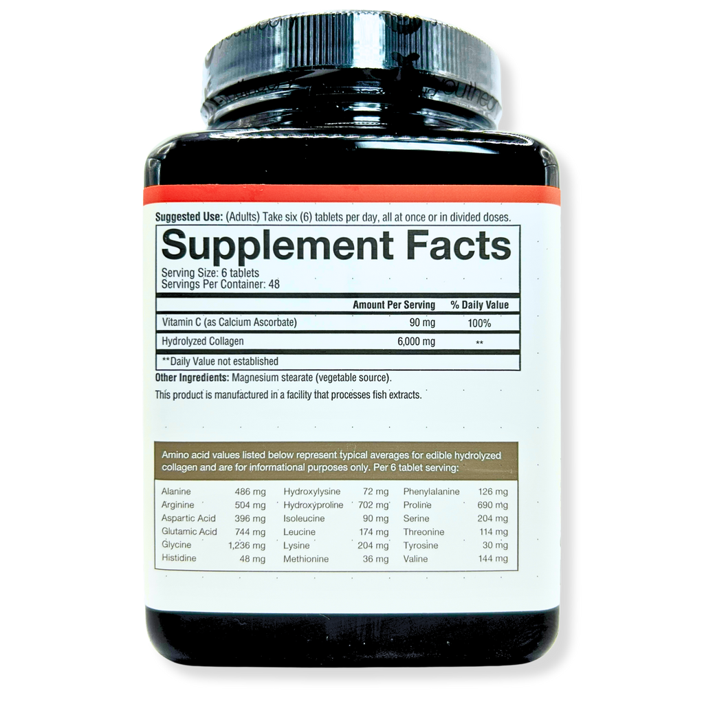 Youtheory Collagen 6000mg with Vitamin C – Hair, Skin & Nail Support – 290 Tabs